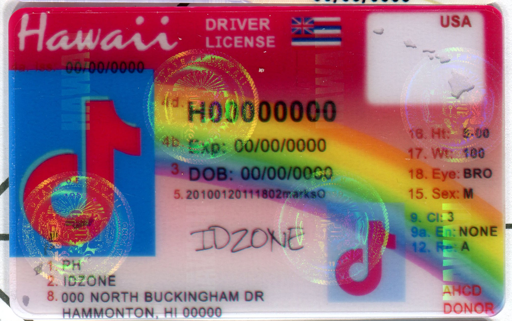 HAWAII-Old fake id