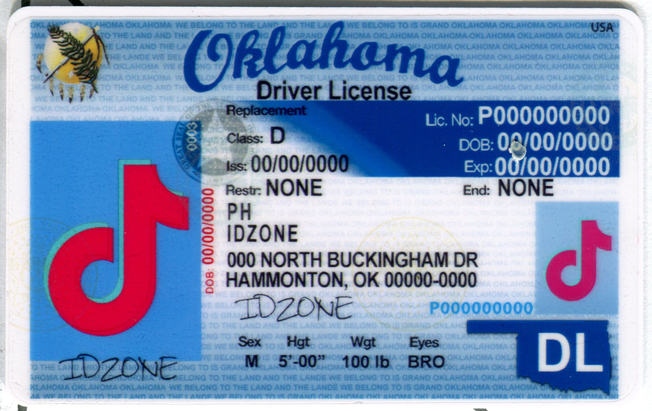 Oklahama-Old fake id