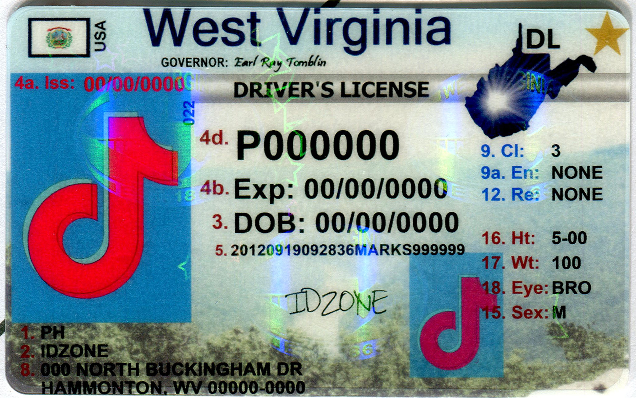 WEST VIRGINIA fake id