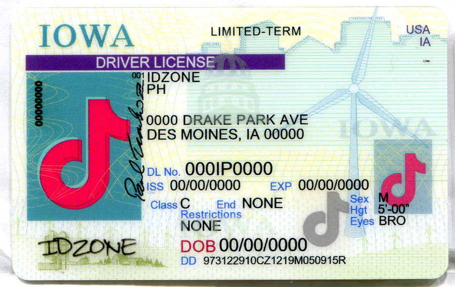 IOWA-Old Scannable fake id