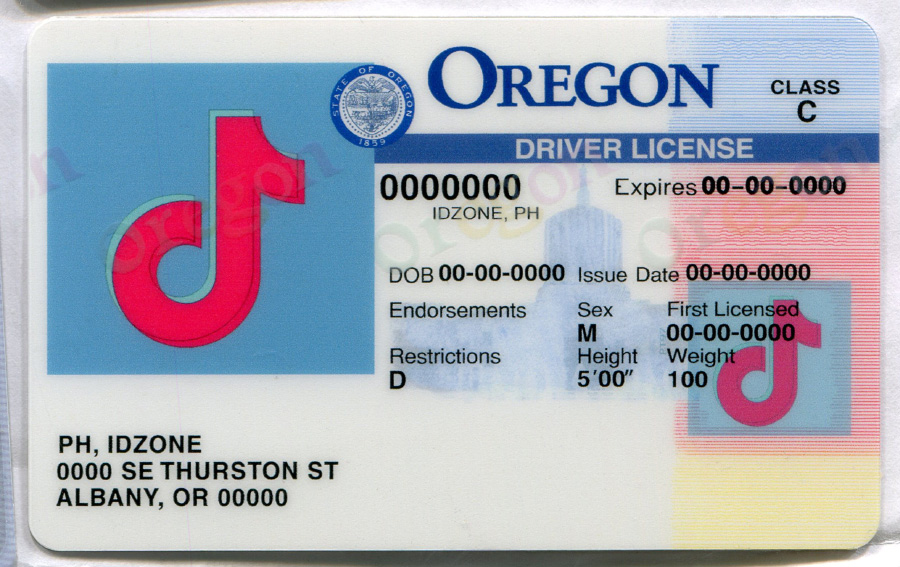 OREGON-Old fake id